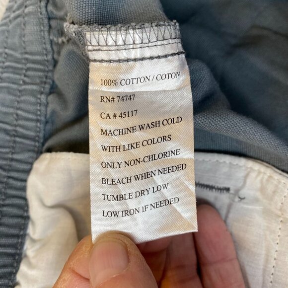 Red Head Mens Cargo Shorts Beige & Gray Elastic Waist Size 46 100% Cotton - Picture 8 of 16